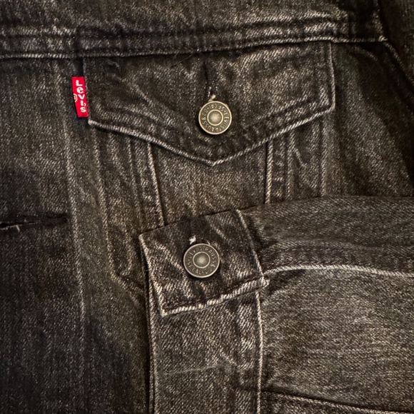Levi’s Trucker Jacket Charcoal Grey Men’s Medium - Picture 4 of 4